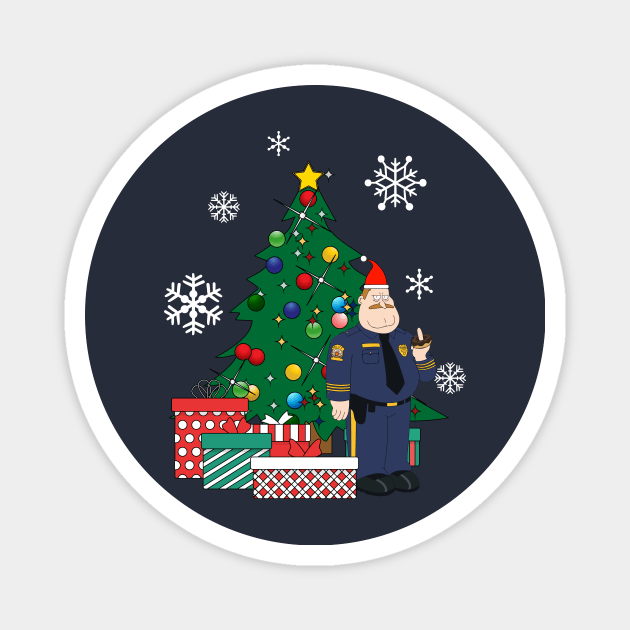 Chief Randall Crawford Around The Christmas Tree Magnet by Nova5